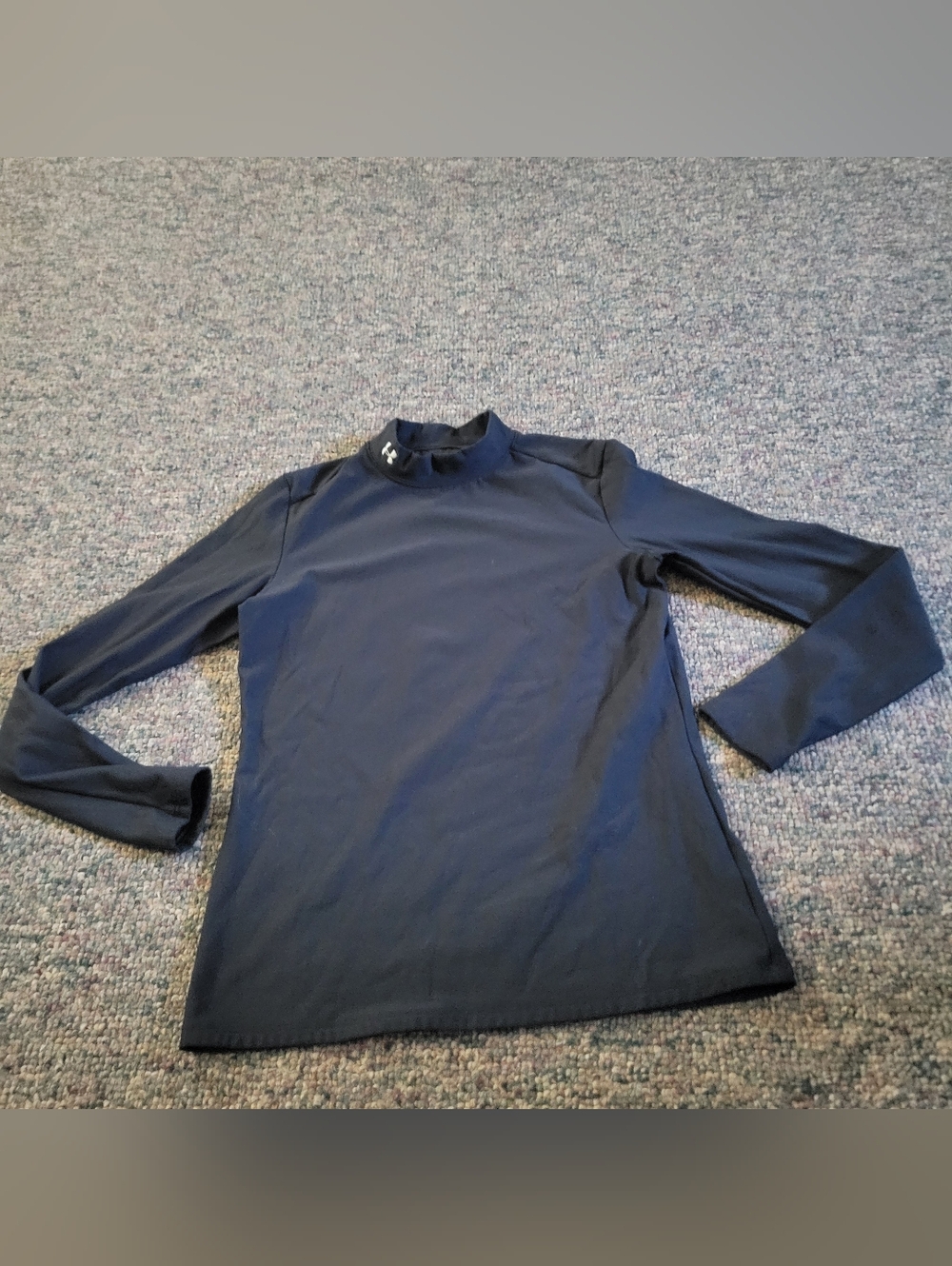 Under Armour Black Performance Mock Neck Top